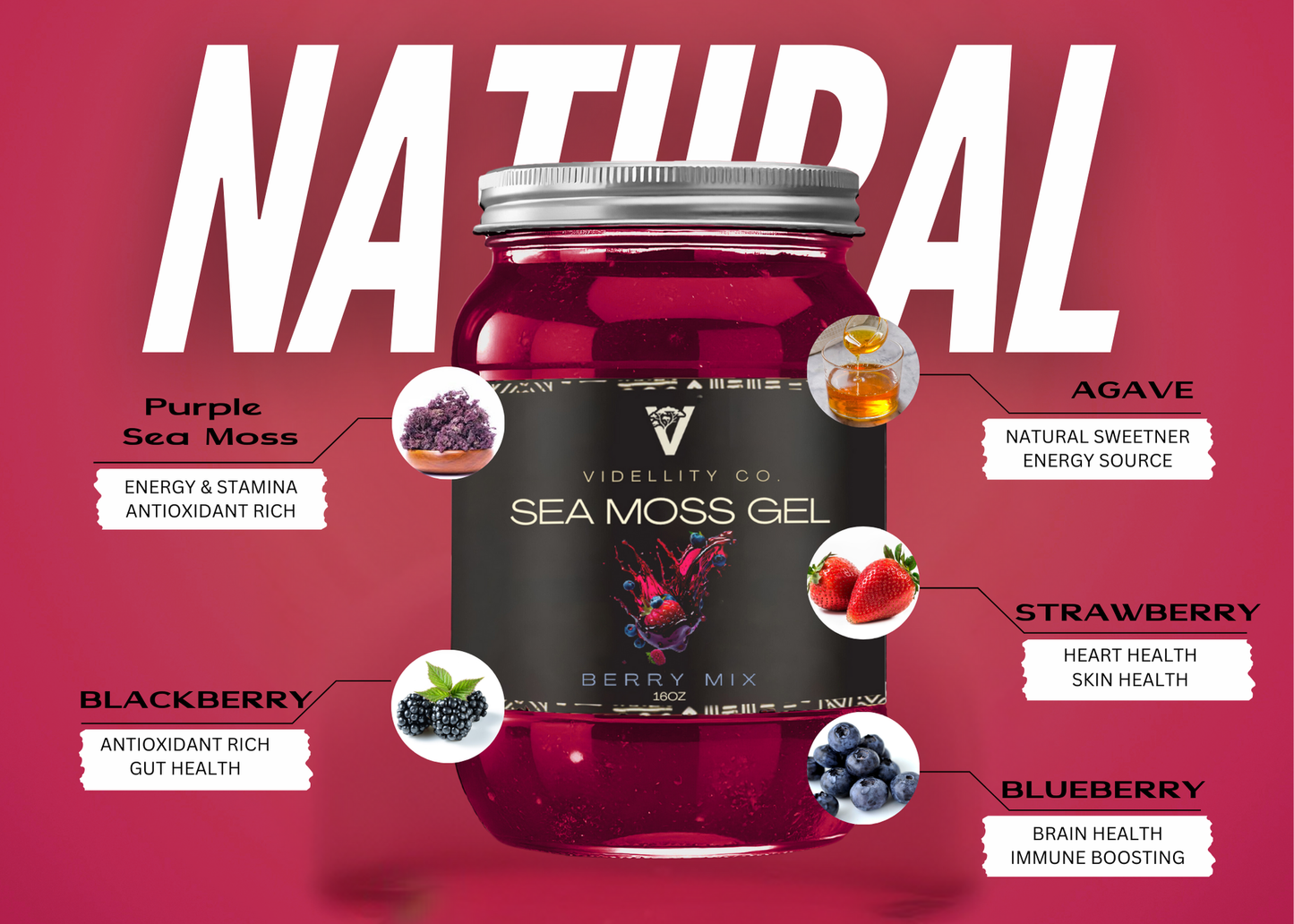 Berry Mix Sea Moss Gel