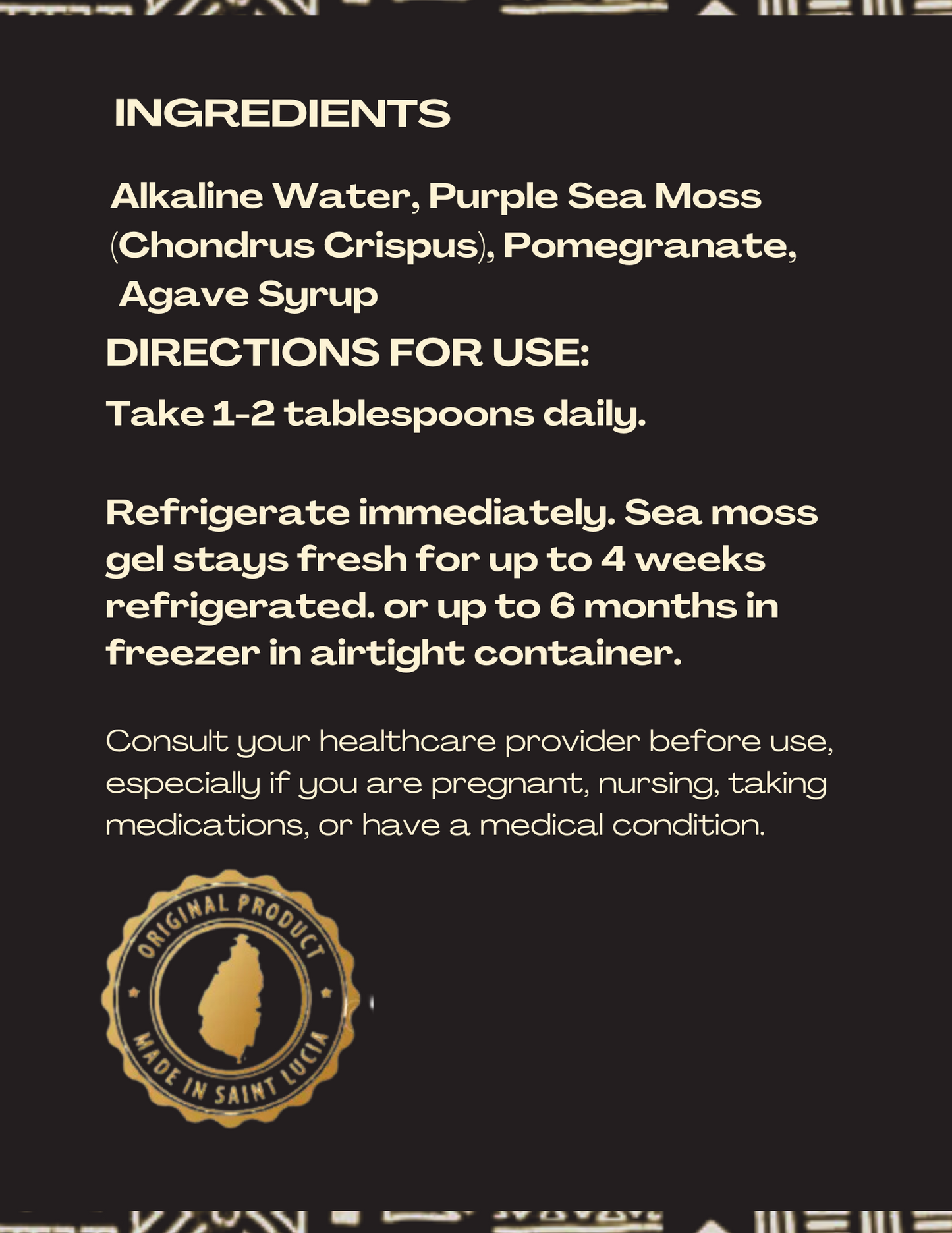 Pomegranate Sea Moss Gel