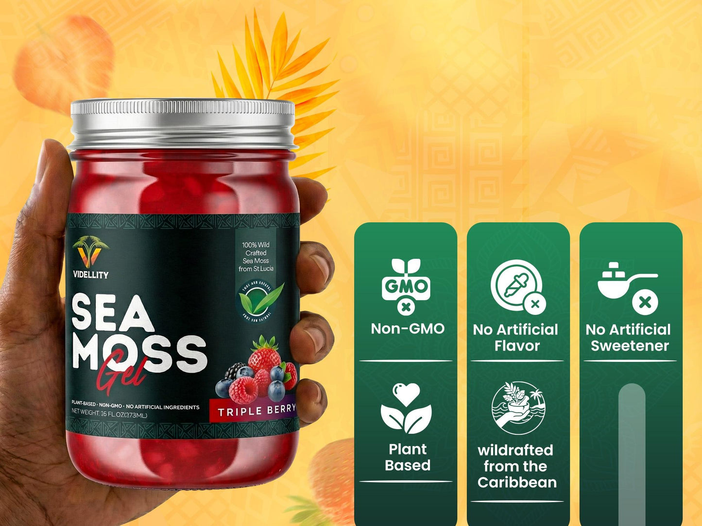 Triple Berry Seamoss Gel