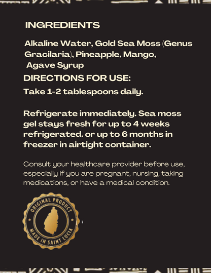 Pineapple Mango Sea Moss Gel