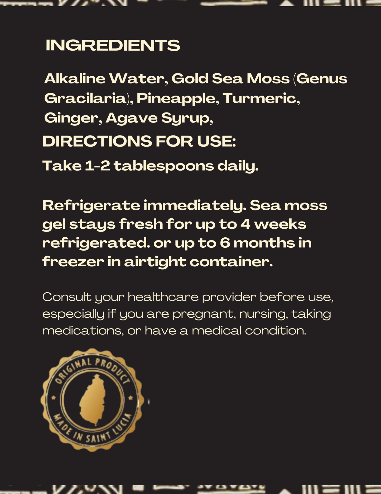Turmeric Blend Sea Moss Gel