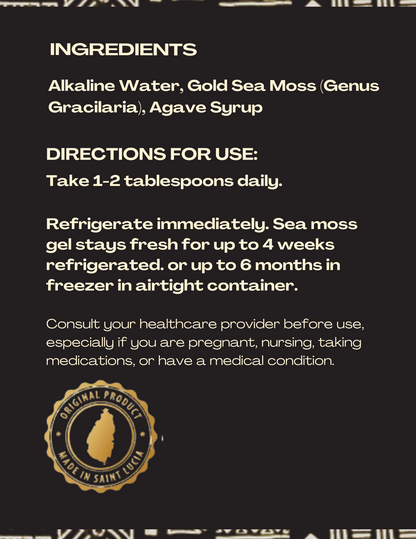 Plain Gold Sea Moss Gel