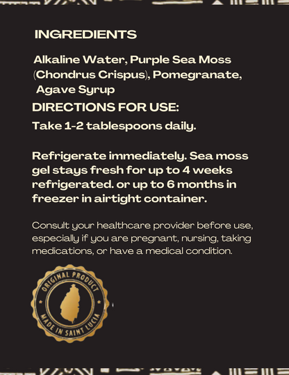 Pomegranate Sea Moss Gel